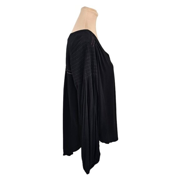 Gentle Fawn NWT Rosemarin Blouse Black Long Sleeve Sz XS - Picture 4 of 11